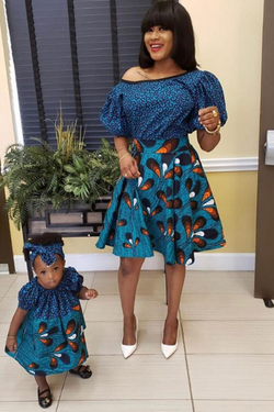 Ankara Skirt and Blouse