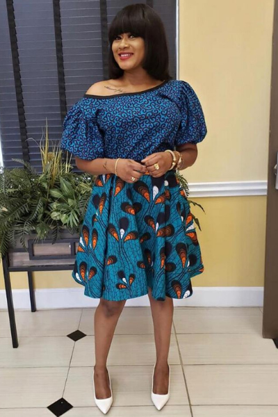 Ankara Skirt and Blouse